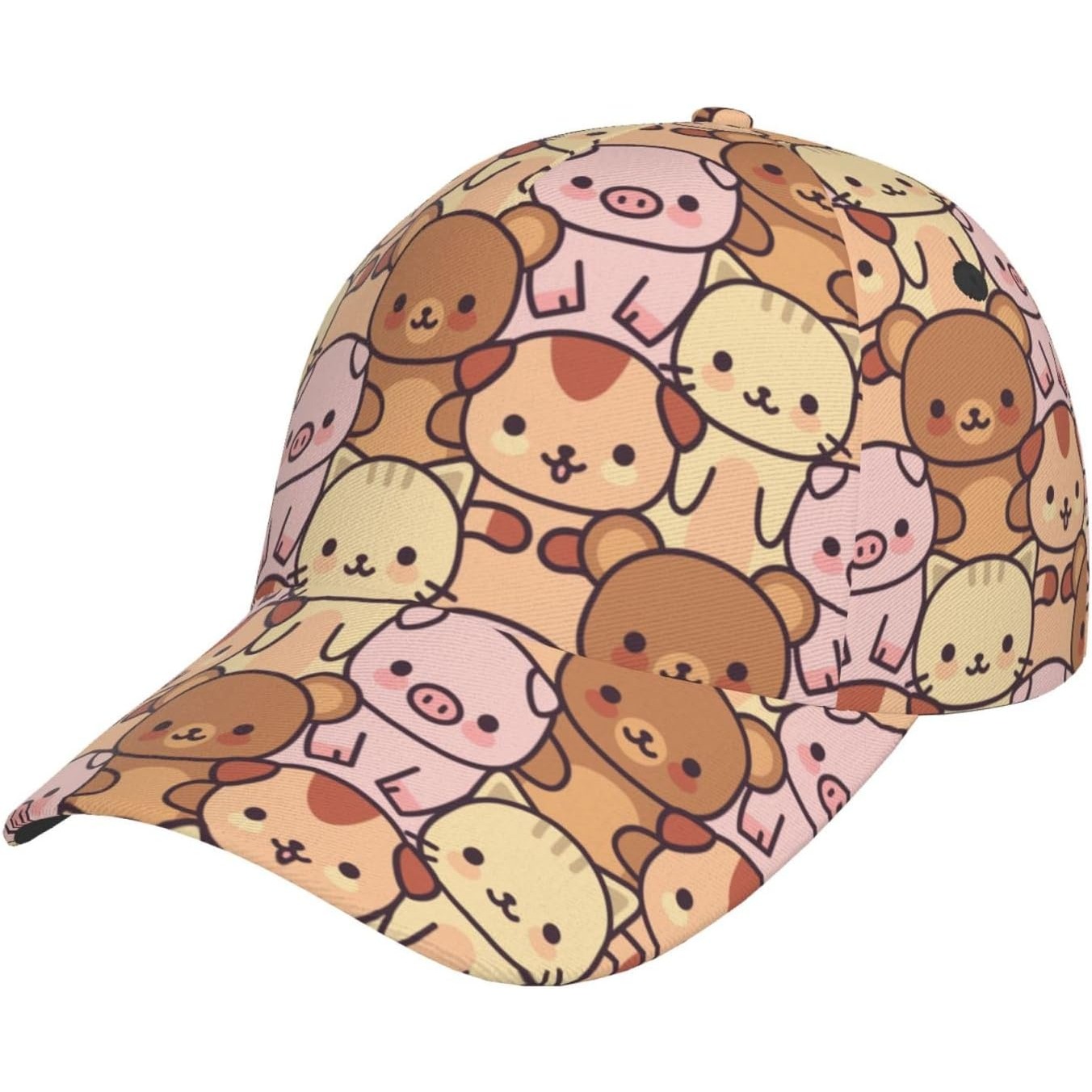 Golf Cap Dad - Cute Cartoon Animal Bear Pig Cat