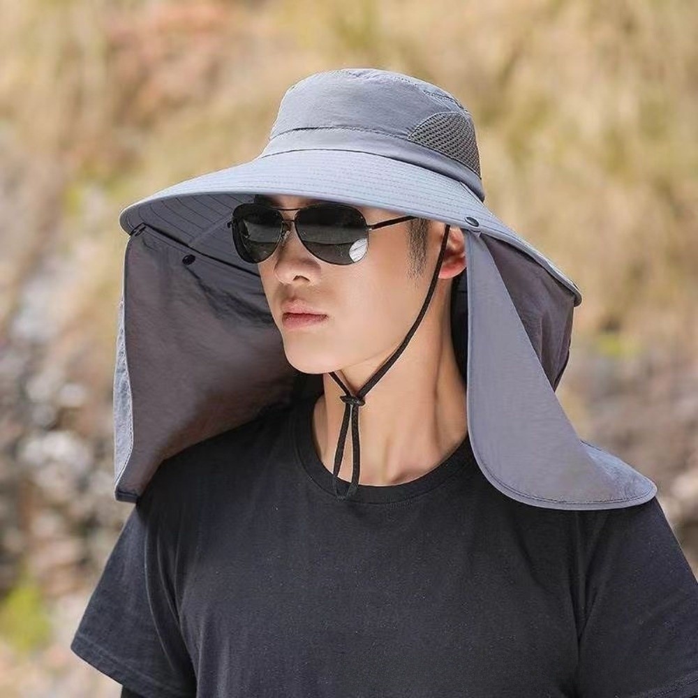 Fashion Cloth Men Sun Hat Big  - Visor Sun Hat ulasan dan harga