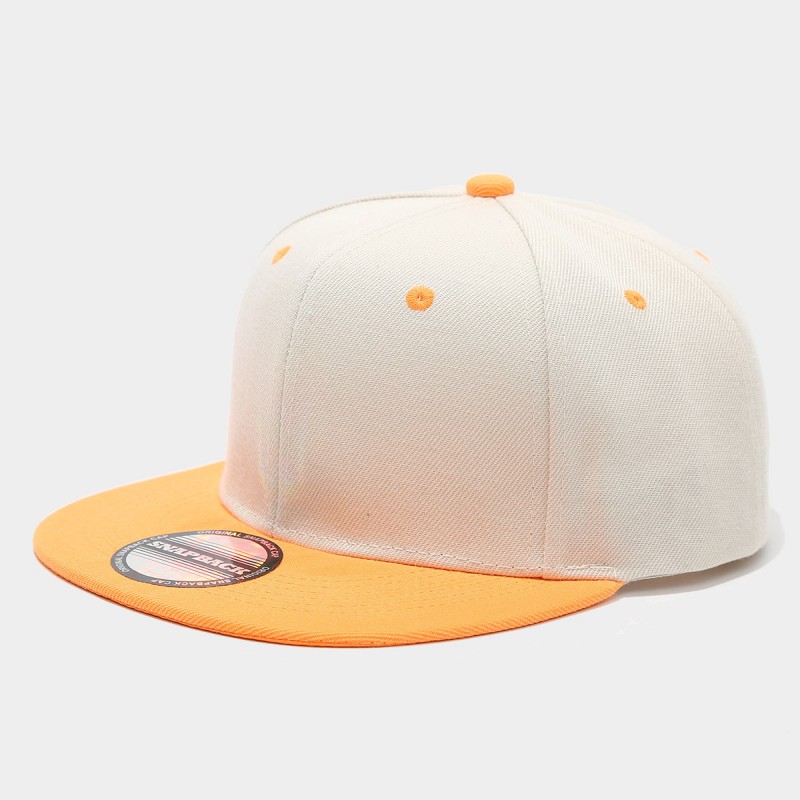 Two-Tone Color-Blocking Hip-Ho - Snapback Hat Flat ulasan dan harga