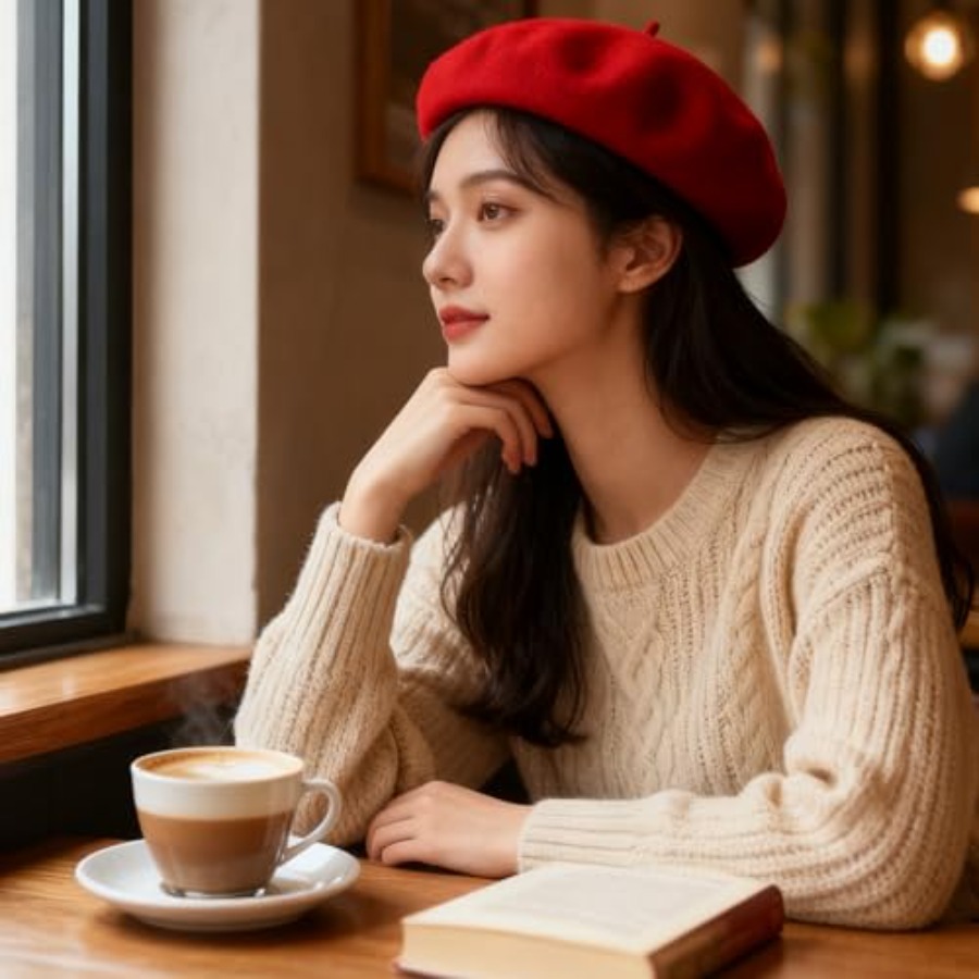 Women Classic French Beret Hat - Beret French Wool ulasan dan harga