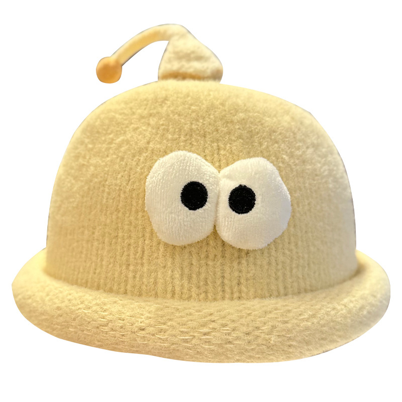Playful Big-Eyed Garlic Knitte - Beanie Cuffed Knit ulasan dan harga