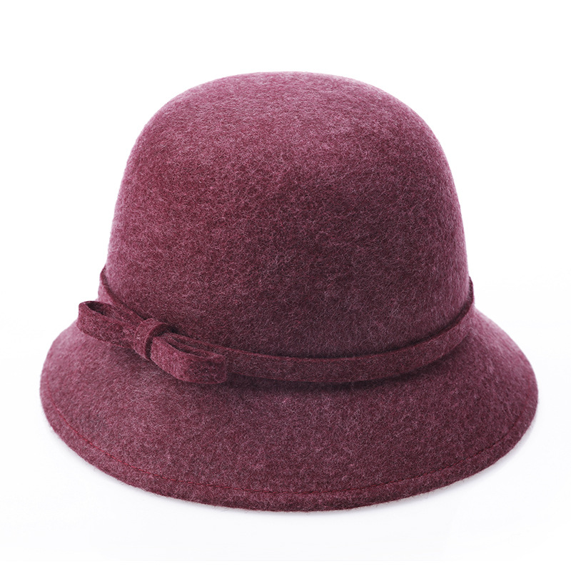 100% Real Wool Women Hats Autu - Fedora Hat Wool ulasan dan harga