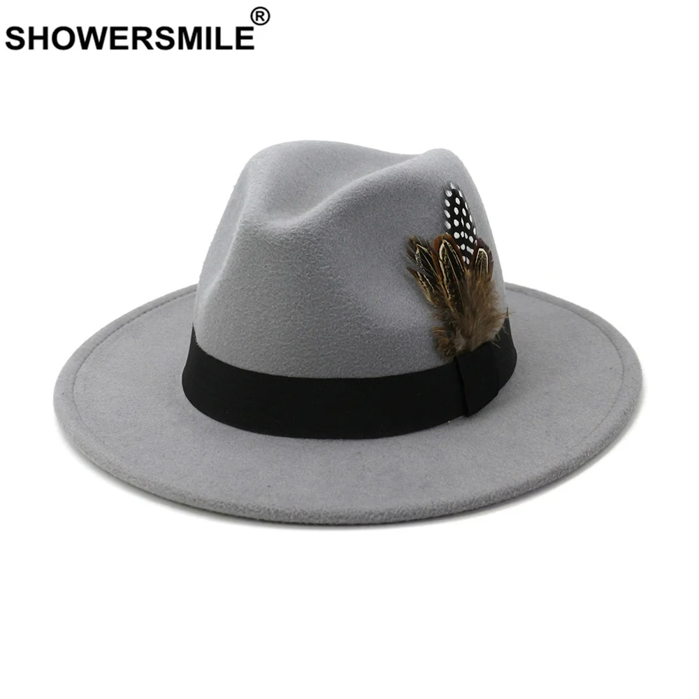 SHOWERSMILE Royal Blue Women M - Fedora Hat Wool ulasan dan harga