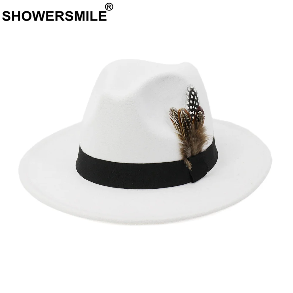 SHOWERSMILE Royal Blue Women M - Fedora Hat Wool ulasan dan harga