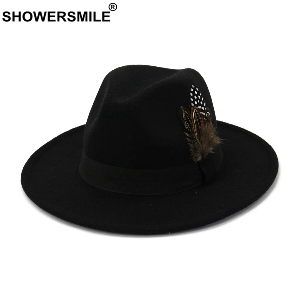 SHOWERSMILE Royal Blue Women M - Fedora Hat Wool ulasan dan harga