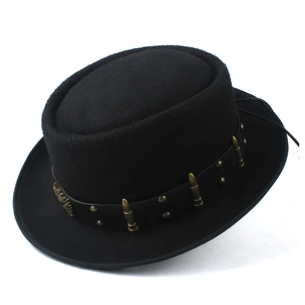 Pork Pie Hat for Men Women wit - Fedora Hat Wool ulasan dan harga