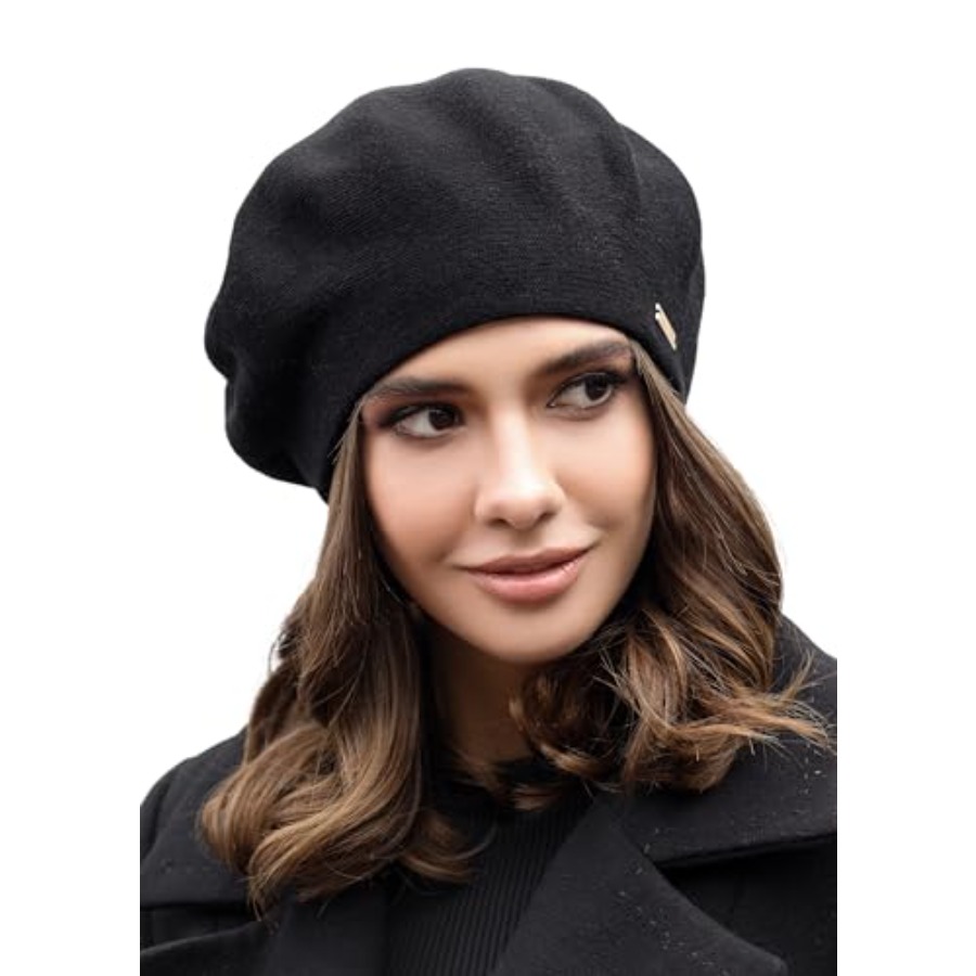 Beret - Warm Lined Wool Angora - Beret French Wool ulasan dan harga