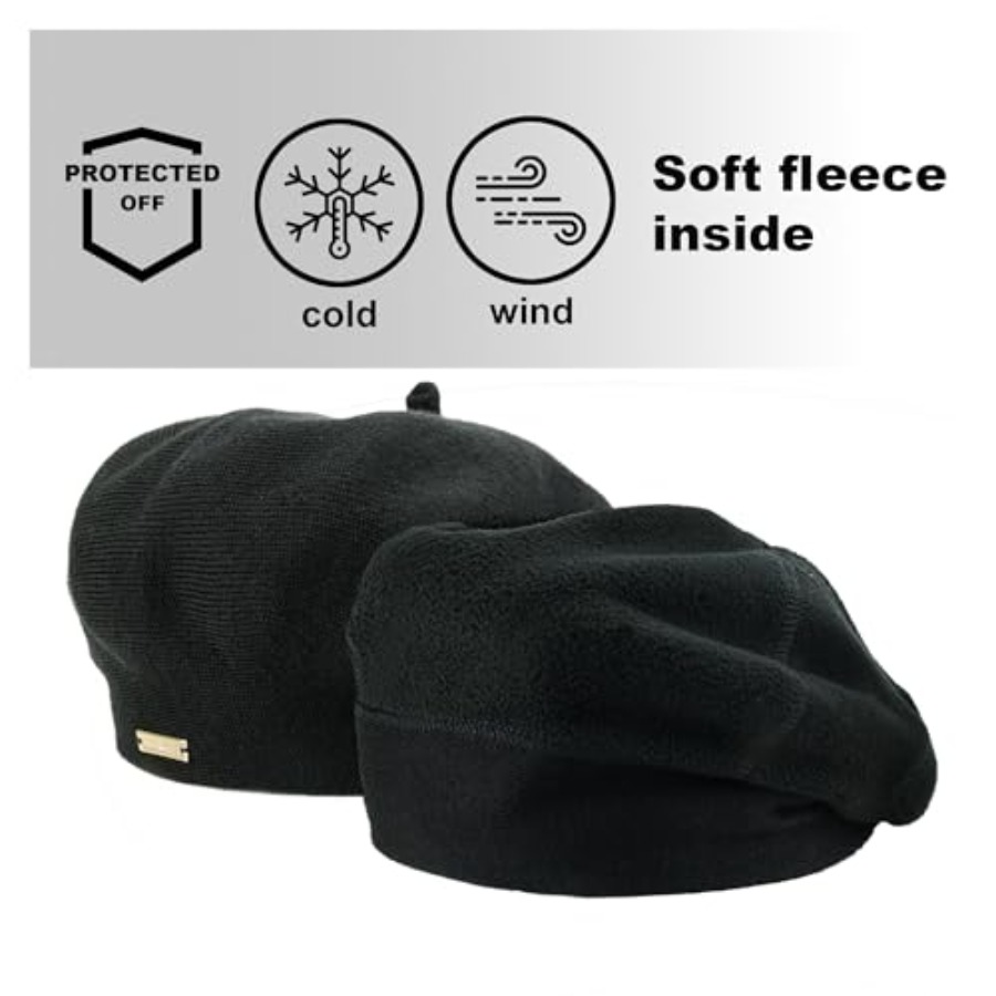 Beret - Warm Lined Wool Angora - Beret French Wool ulasan dan harga