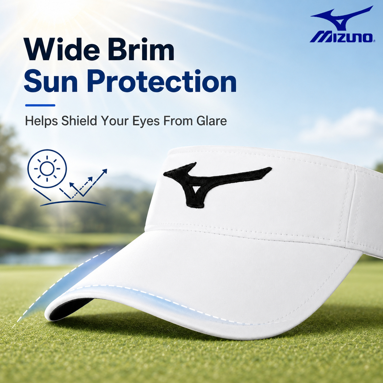 Mizuno Mens Golf Cap Hollow To - Running Cap Lightweight ulasan dan harga