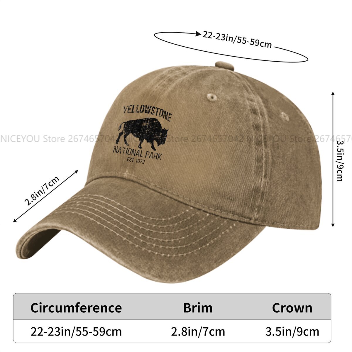 Washed Men's Baseball Cap Buff - Golf Cap Dad ulasan dan harga