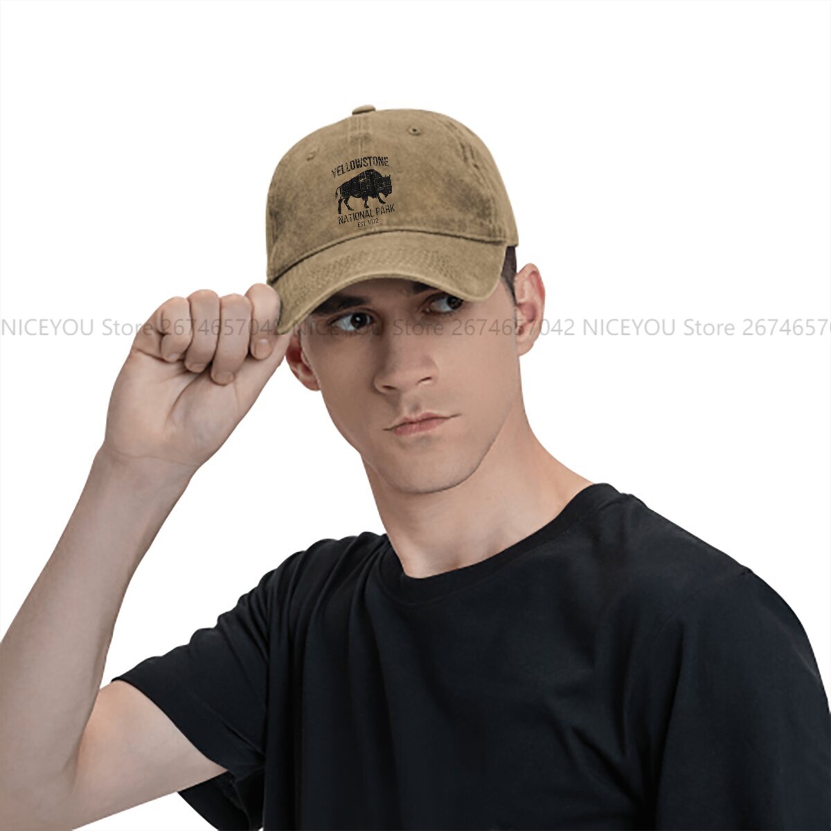 Washed Men's Baseball Cap Buff - Golf Cap Dad ulasan dan harga