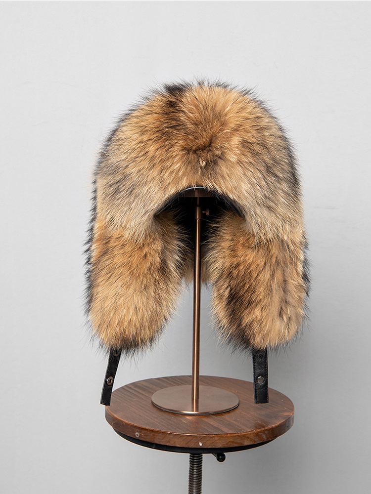 100% Real Fox Fur Hats Women's - Trapper Hat Ear Flap ulasan dan harga