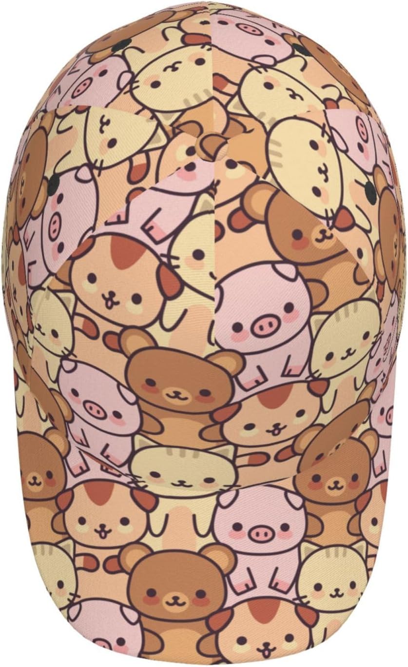 Cute Cartoon Animal Bear Pig C - Golf Cap Dad ulasan dan harga