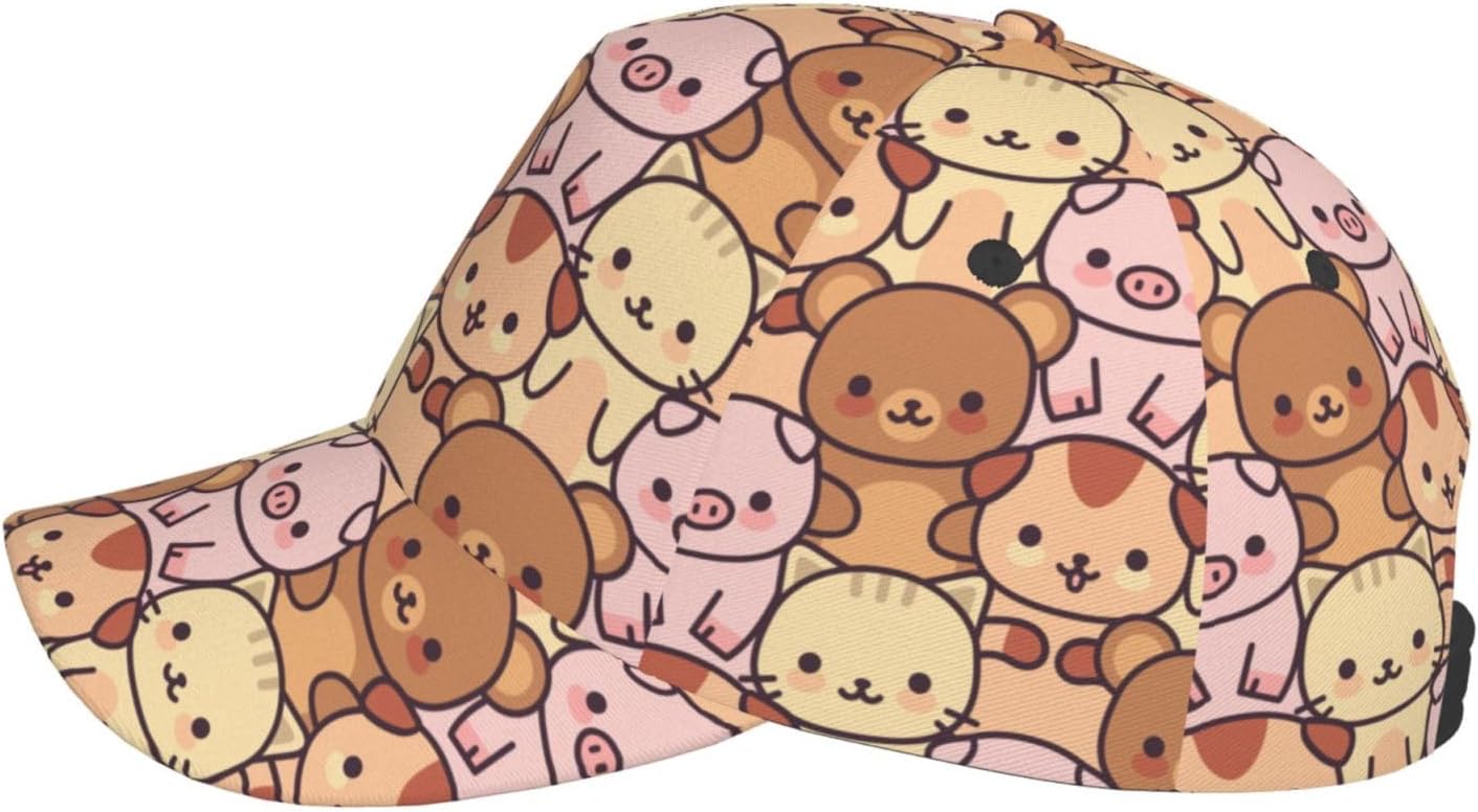 Cute Cartoon Animal Bear Pig C - Golf Cap Dad ulasan dan harga